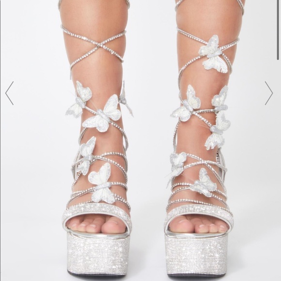 Blindin pixie queen lace up heels Clearance